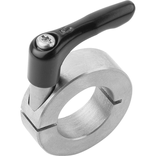 Locking Ring Split, With Adjustable Handle, Form:C, D1=20, D2=40, B=15, Stainless Steel